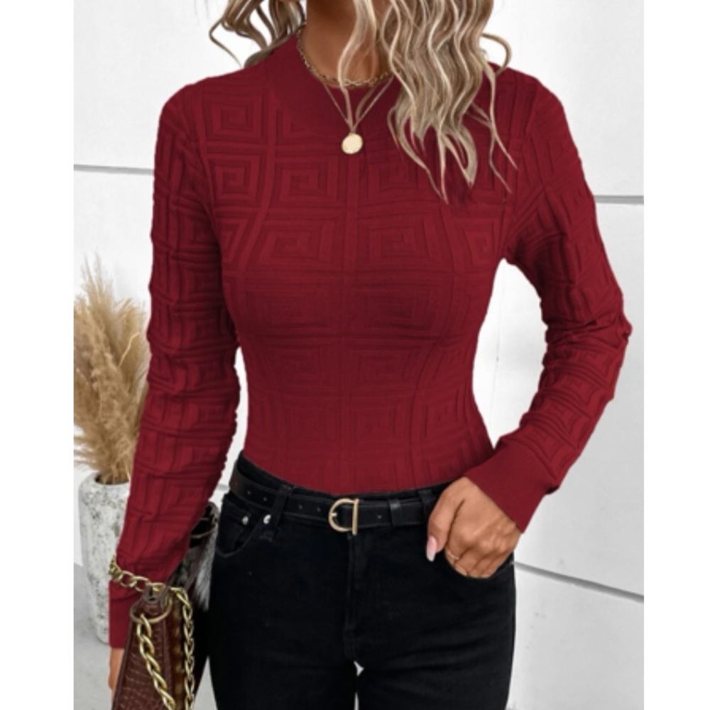 Luxe textured sweater top - Picture 5 of 6
